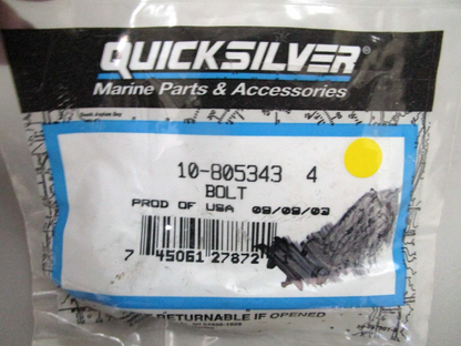 *NEW OEM* 0750 Mercury Quicksilver BOLT 10-805343