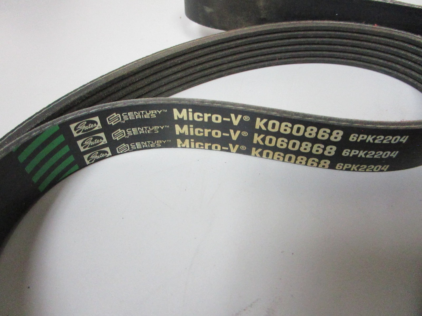 NEW K060868 Gates Micro-V Green Stripe 13/16" x 87 ⅜" Serpentine Belt 0720