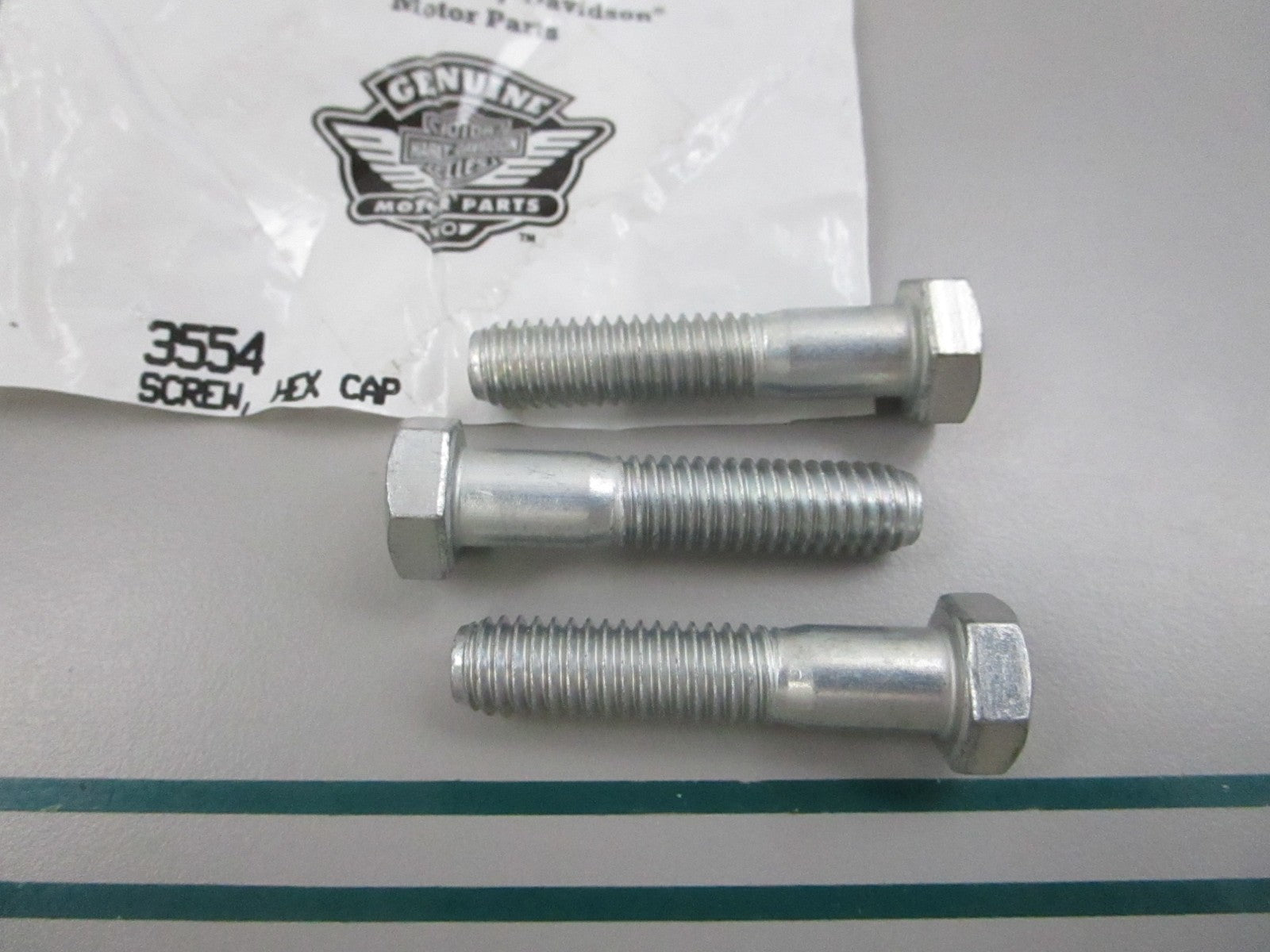 NEW OEM (LOT OF 3) 3554 Harley Davidson Hex Cap Screw 0810
