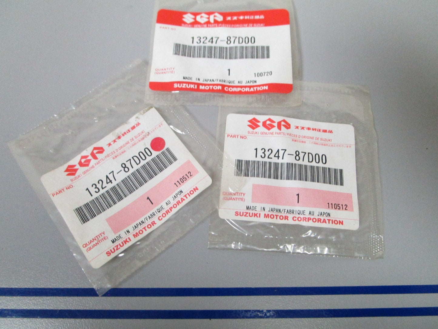 NEW OEM (LOT OF 3) 13247-87D00 Suzuki O-Ring 0810