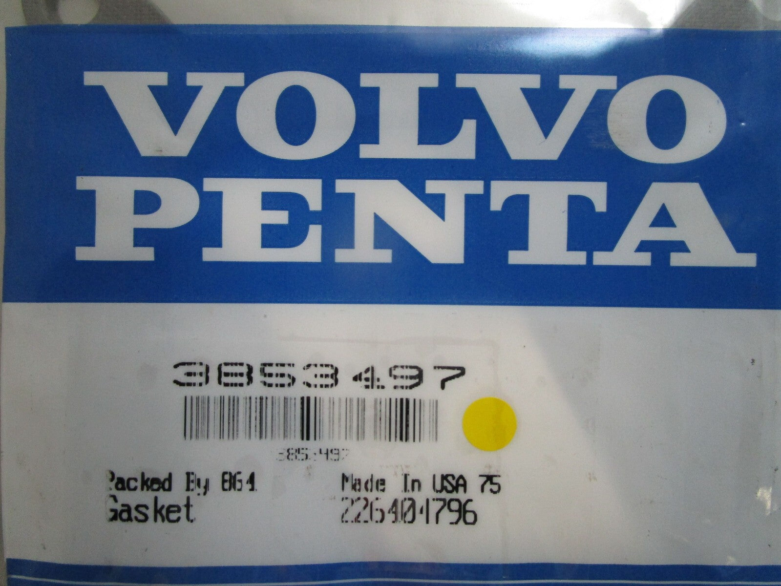 *NEW OEM* 0770 Volvo Penta Gasket 3853497