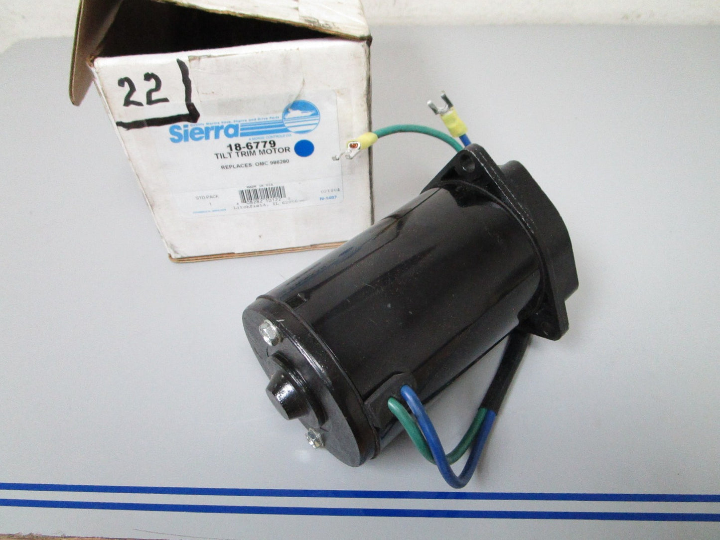 NEW 18-6779 Replaces: OMC 986280 0986280 Sierra Trim Motor 0720