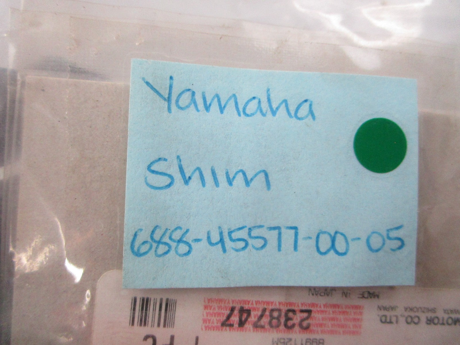NEW OEM 688-45577-00-05 Yamaha Shim 0810