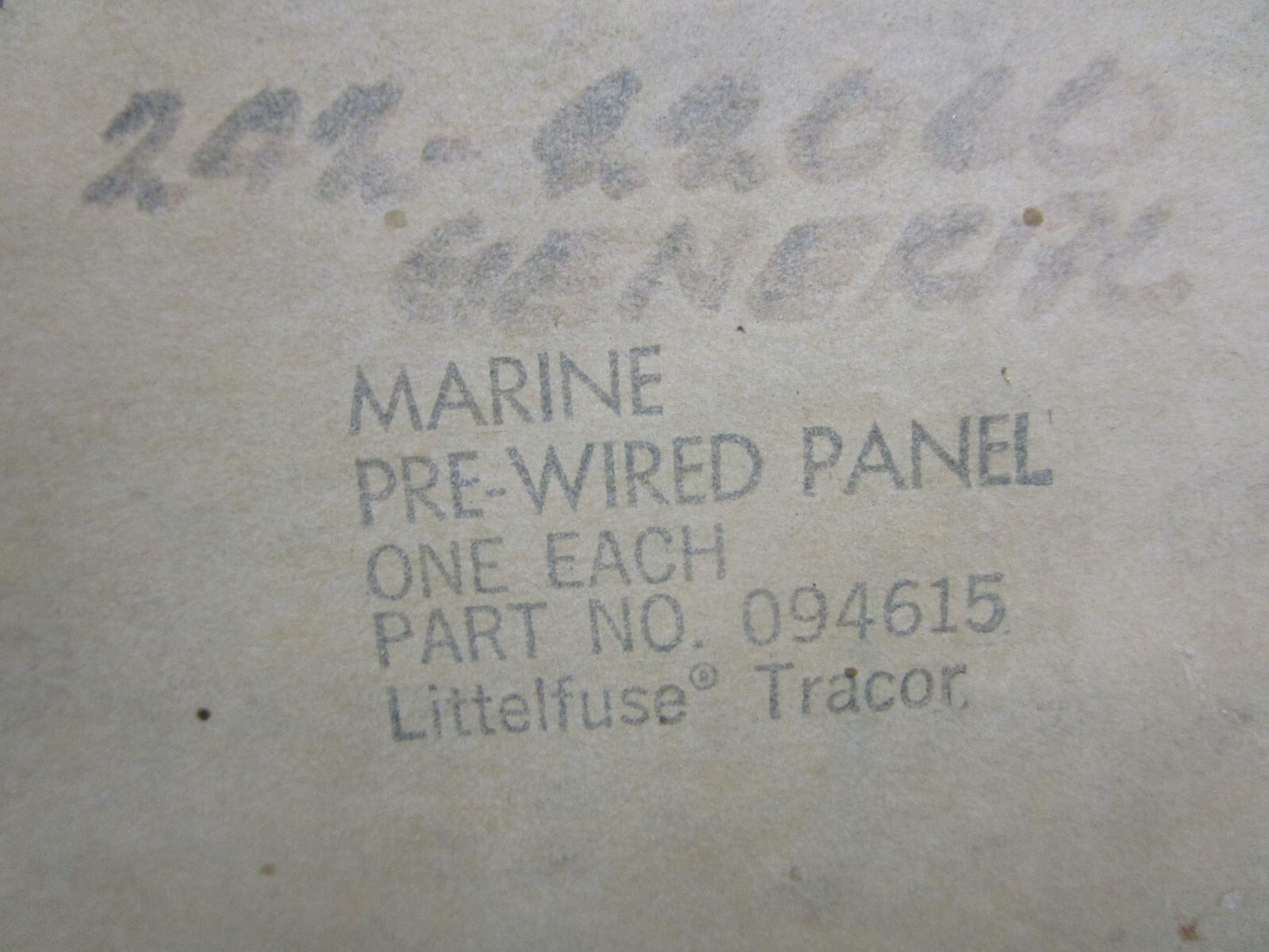 *NEW* 0820 Littelfuse Marine Pre-Wired Panel 094615