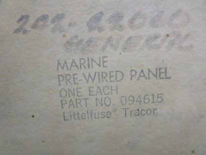 *NEW* 0820 Littelfuse Marine Pre-Wired Panel 094615