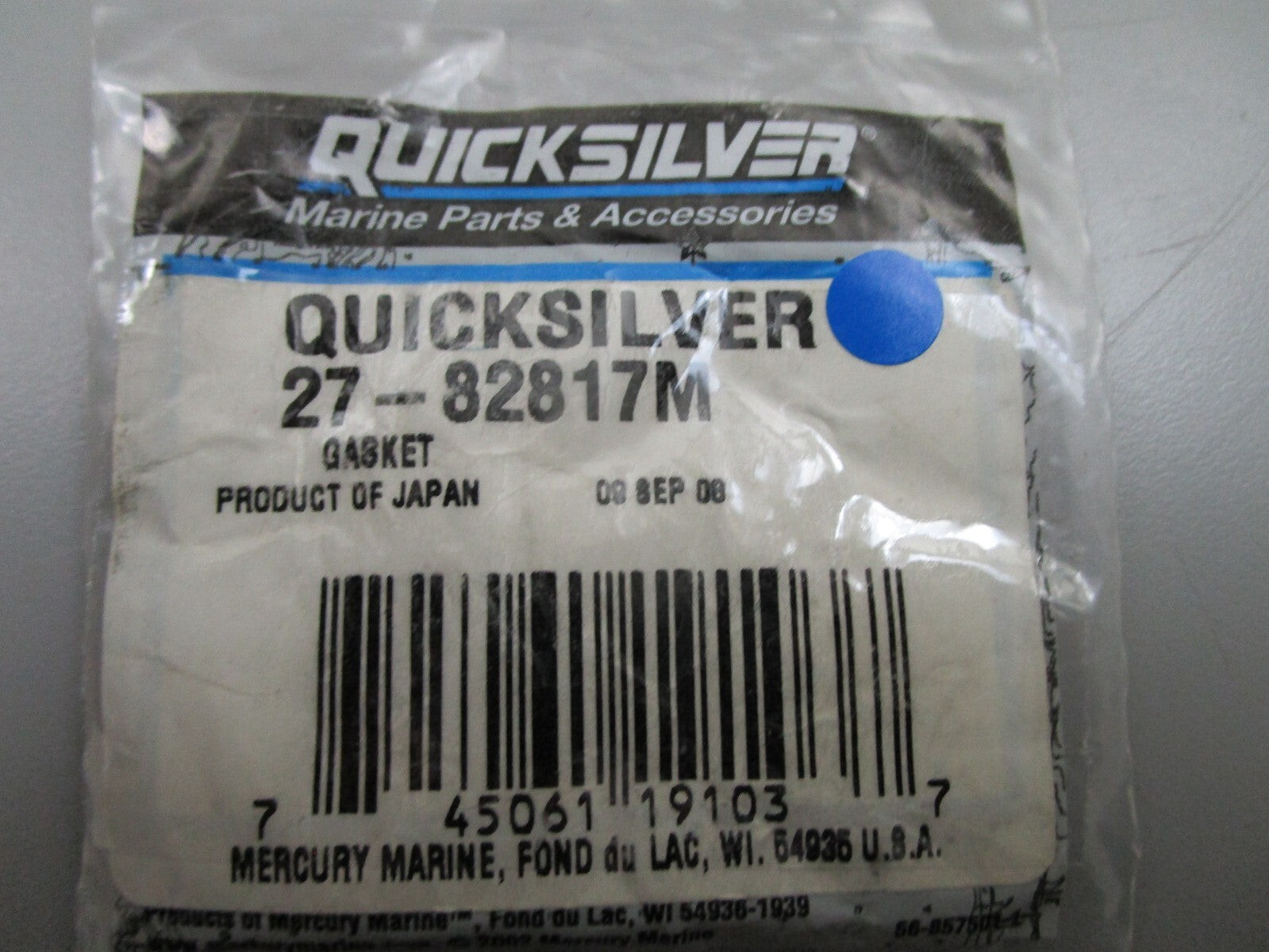 *NEW OEM* 0810 Mercury Quicksilver Gasket 27-82817M