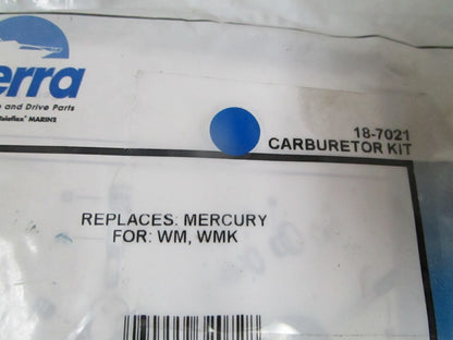 NEW 18-7021 Replaces: Mercury WM WMK Carbs Sierra Carburetor Kit 0720