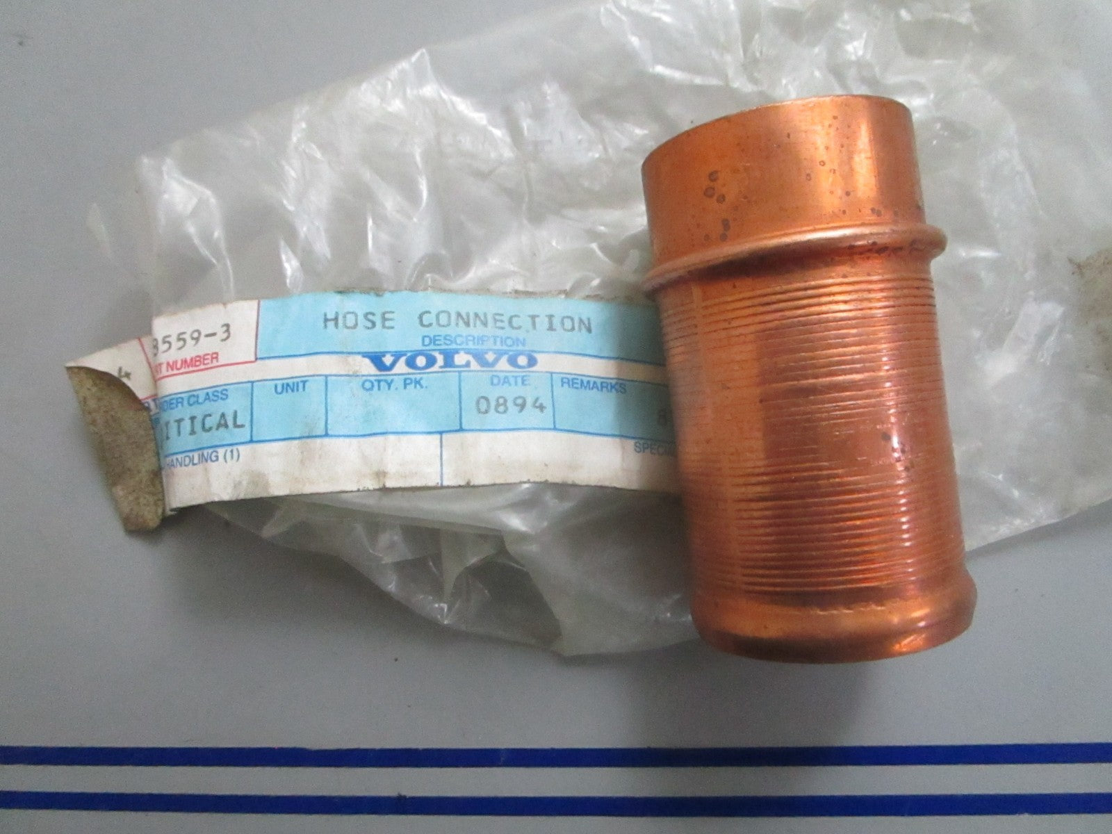 *NEW OEM* 0820 Volvo Penta Hose Connection 838559