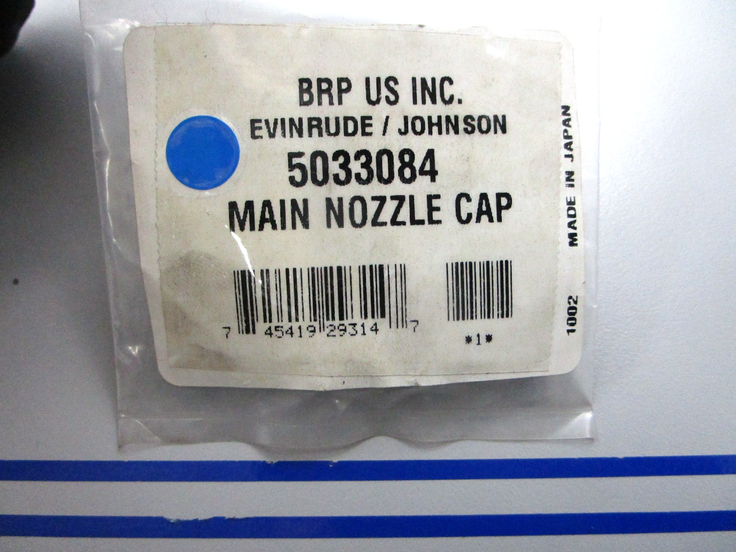 *NEW OEM* 0810 OMC Johnson Evinrude Main Nozzle Cap 5033084