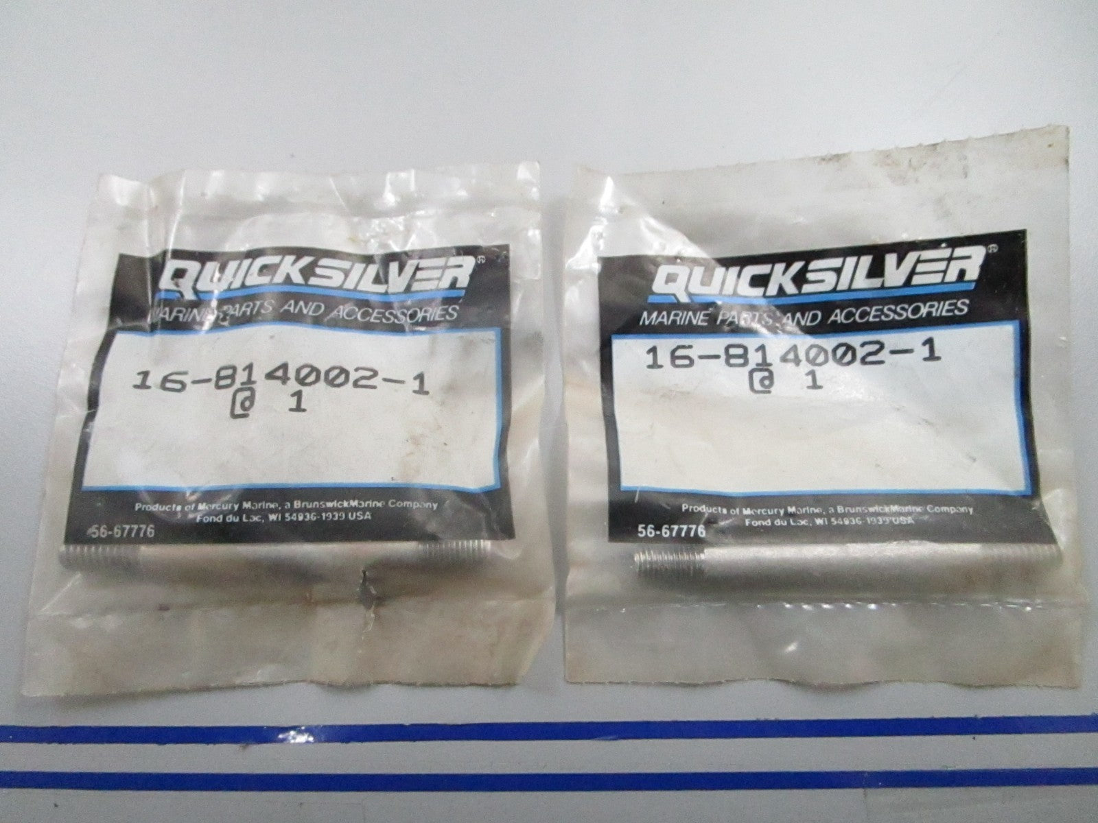 *NEW OEM* (LOT OF 2) 0840 Mercury Quicksilver Stud 16-8140021