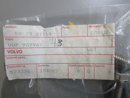 *NEW OEM* (LOT OF 4) 0810 Volvo Penta Hexagon Screw 959967