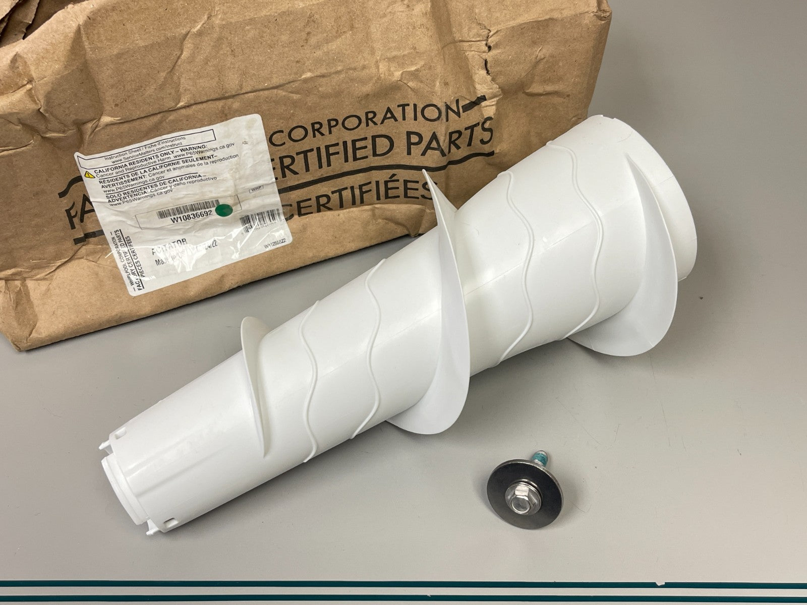 Whirlpool NEW OEM Top Load Washer Upper Agitator W10836692 Maytag Kenmore 0720