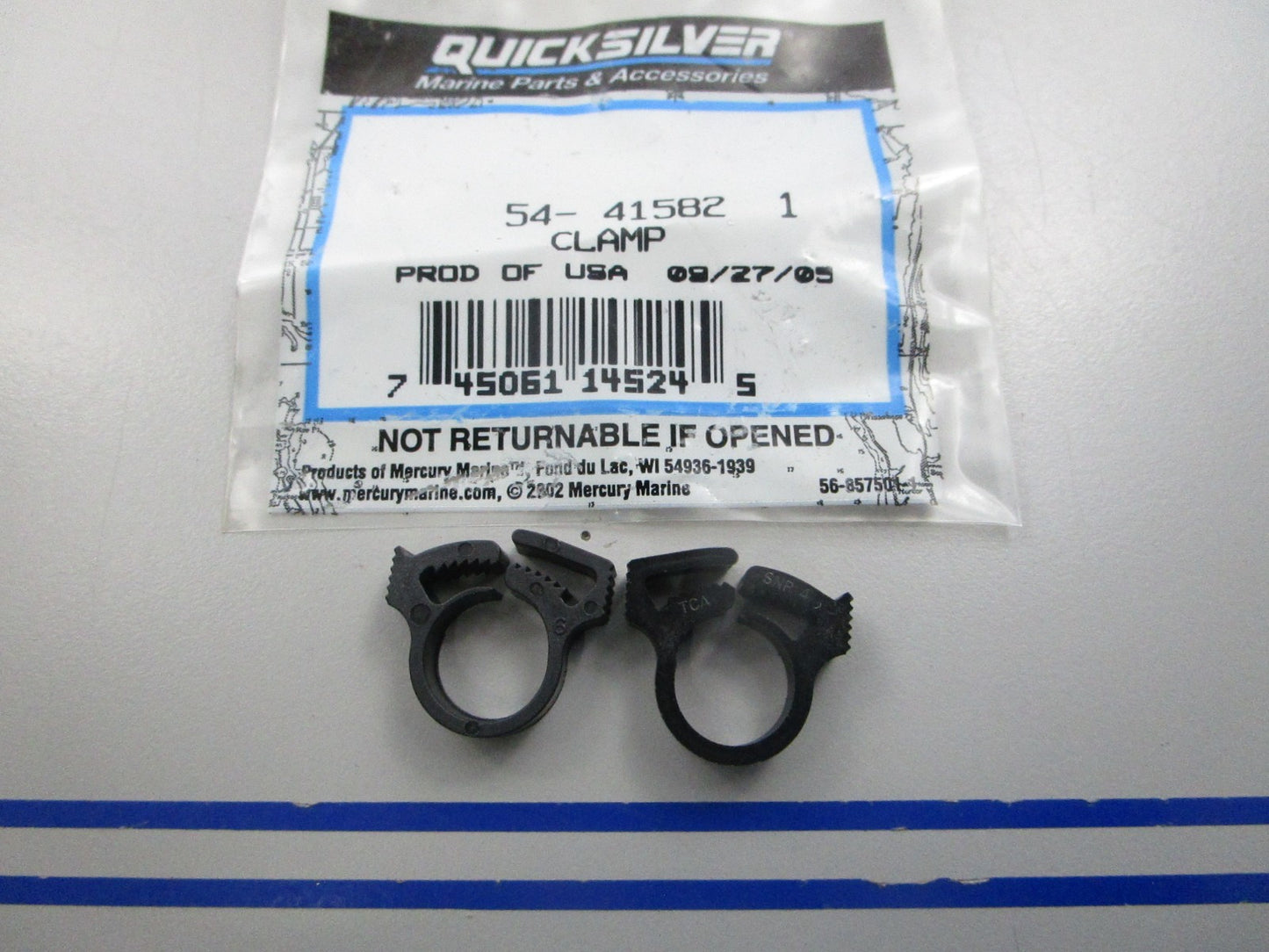 NEW OEM (LOT OF 2) 54-415821 Mercury Quicksilver Clamp 0810
