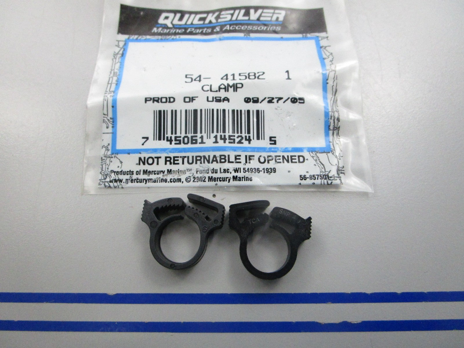 NEW OEM (LOT OF 2) 54-415821 Mercury Quicksilver Clamp 0810
