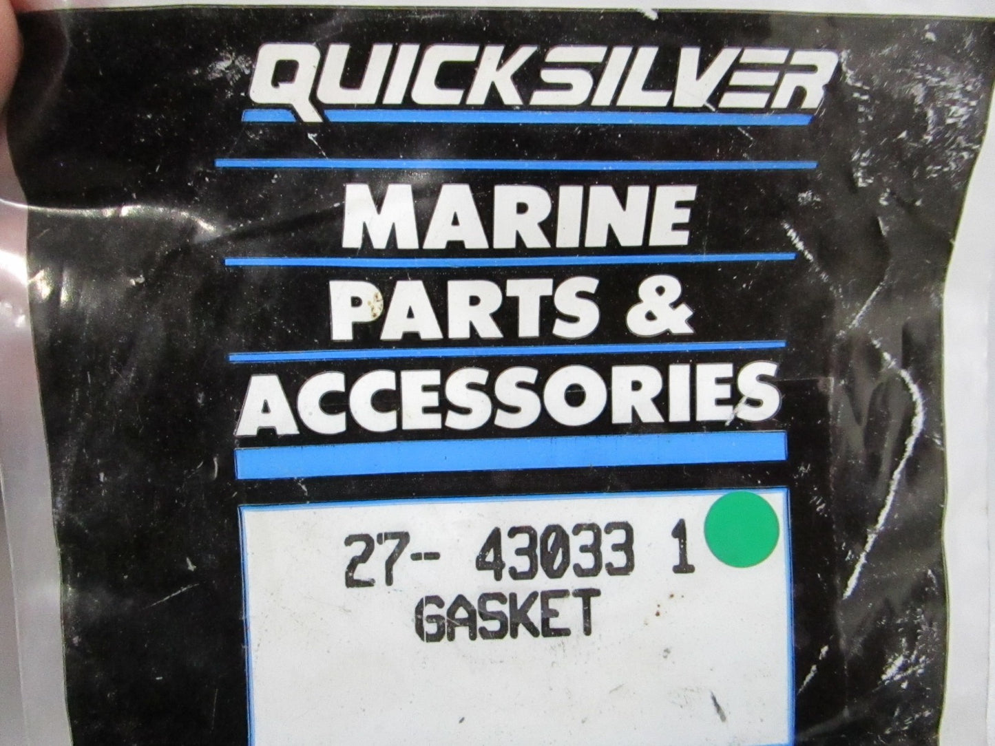 NEW OEM (LOT OF 2) 27-43033 1 Mercury Quicksilver Gasket 0810