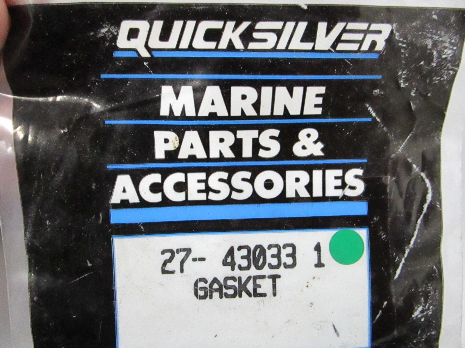 NEW OEM (LOT OF 2) 27-43033 1 Mercury Quicksilver Gasket 0810