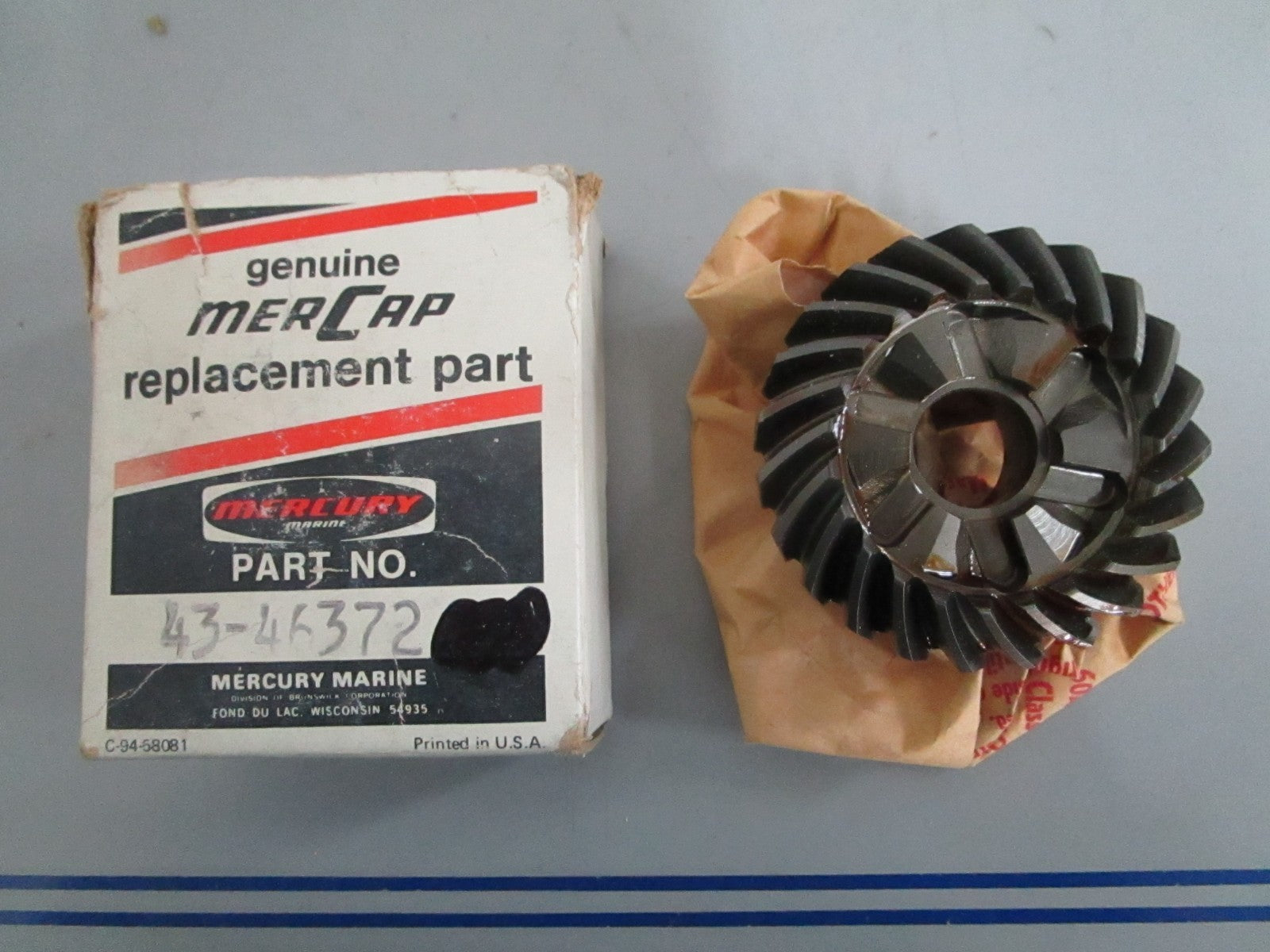 NEW OEM 43-46372 Mercury Quicksilver 23T Forward Gear 0820