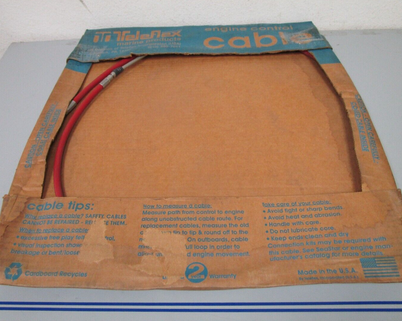 *NEW OEM* 0720 Morse Teleflex 33C 6ft Cable 032377-003-0072