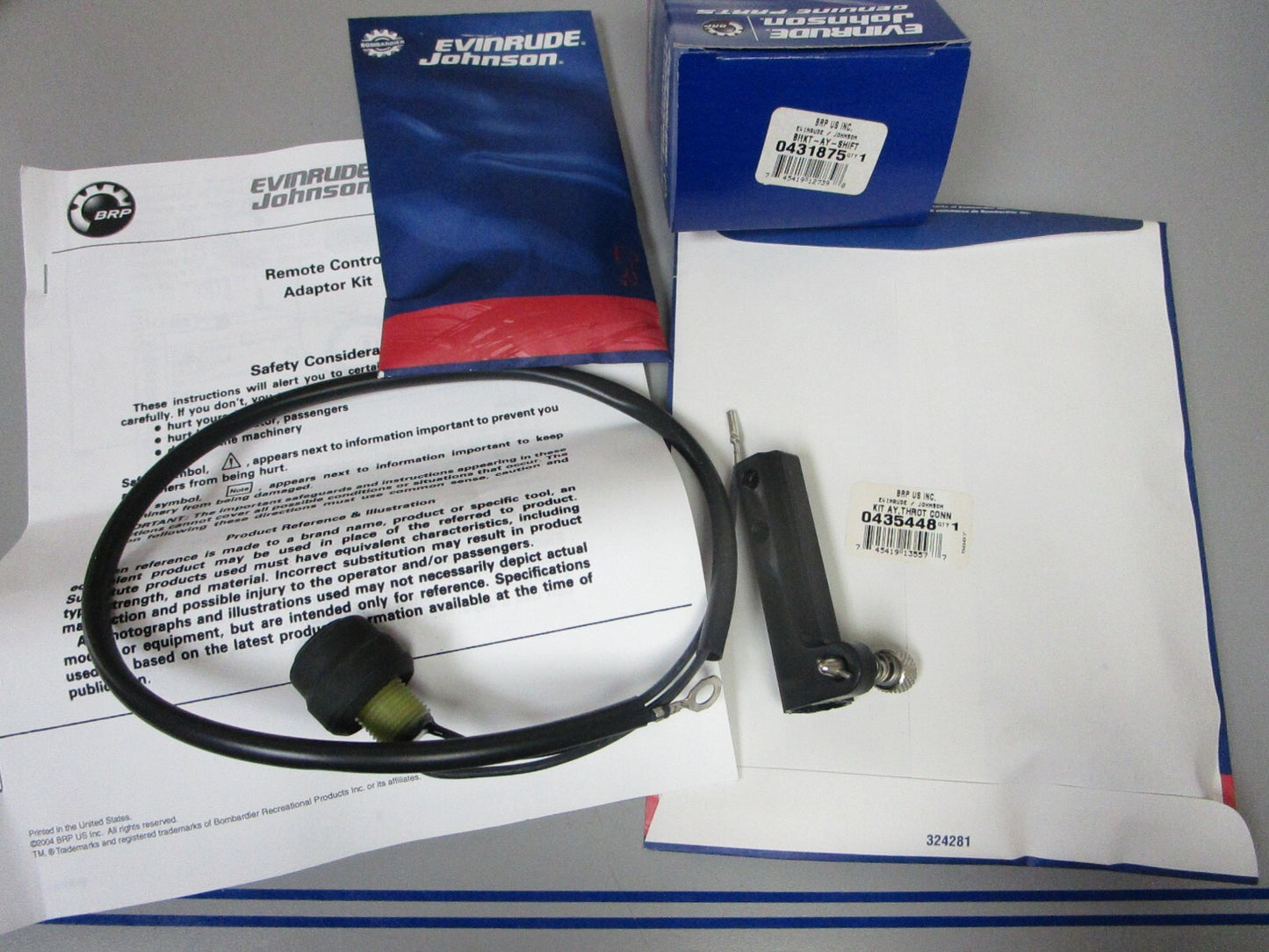 *NEW OEM* 0720 OMC Johnson Evinrude Adaptor Kit 398032 0398032