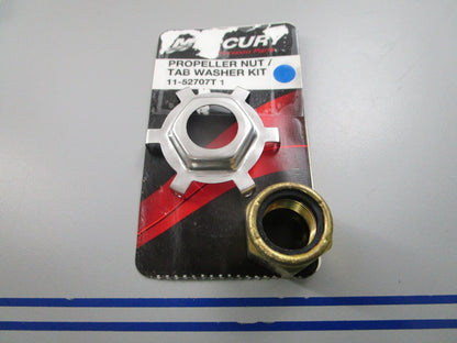NEW OEM Mercury Quicksilver 11-52707T 1 Propeller Nut/Tab Washer Kit 0810