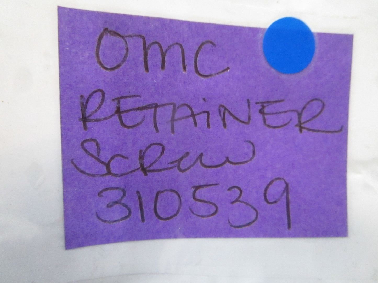 *NEW OEM* (LOT OF 5) 0810 OMC Johnson Evinrude Retainer Screw 310539 0310539