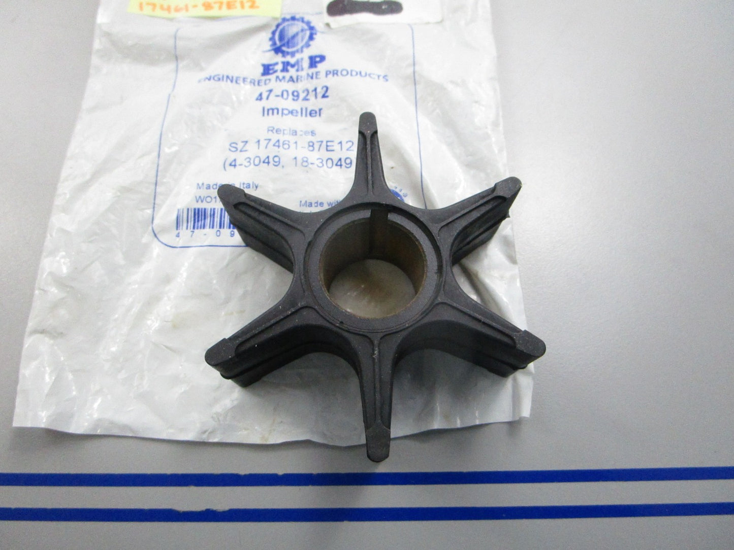 NEW 47-09212 Replaces: Suzuki 17461-87E12 EMP Impeller 0810