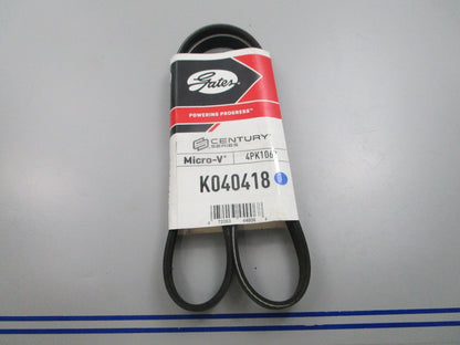 NEW K040418 Gates Micro-V Serpentine Belt 0810