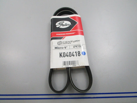 NEW K040418 Gates Micro-V Serpentine Belt 0810