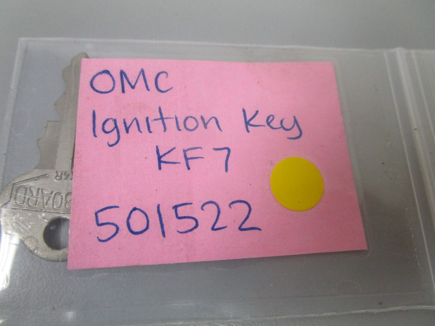 *NEW OEM* 0810 OMC Johnson Evinrude Ignition Key KF7 501522 0501522