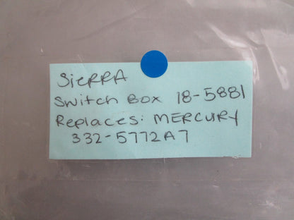*NEW* 0820 Sierra Switch Box 18-5881 Replaces: Mercury 332-5772A7