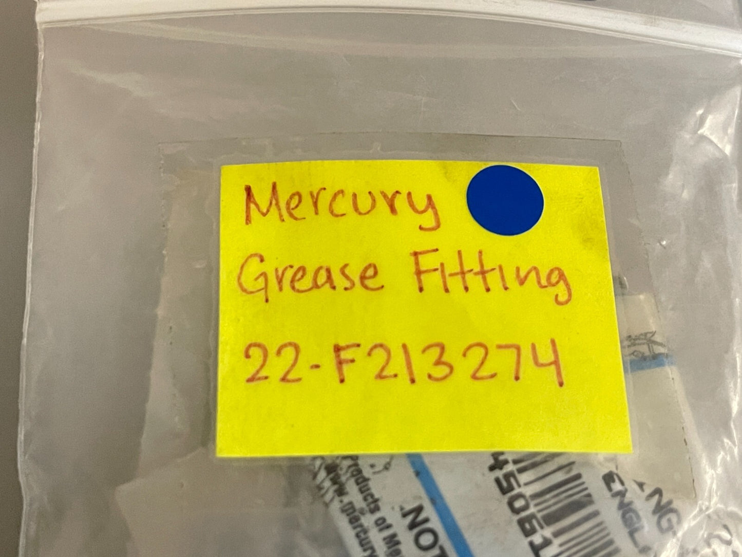 *NEW OEM* 0810 Mercury Quicksilver Grease Fitting 22-F213274