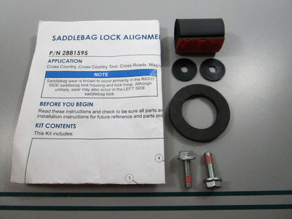 NEW OEM 2881595 Polaris Saddlebag Lock Alignment Kit 0810