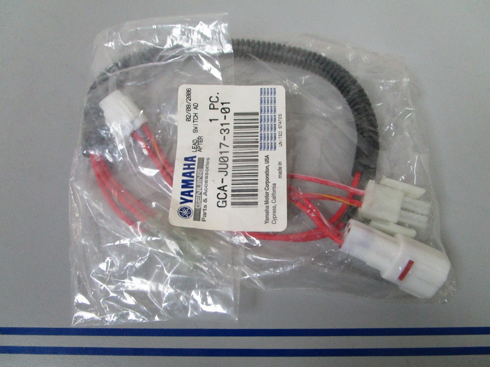 NEW OEM GCA-JU017-31-01 Yamaha Switch Adapter Lead 0810