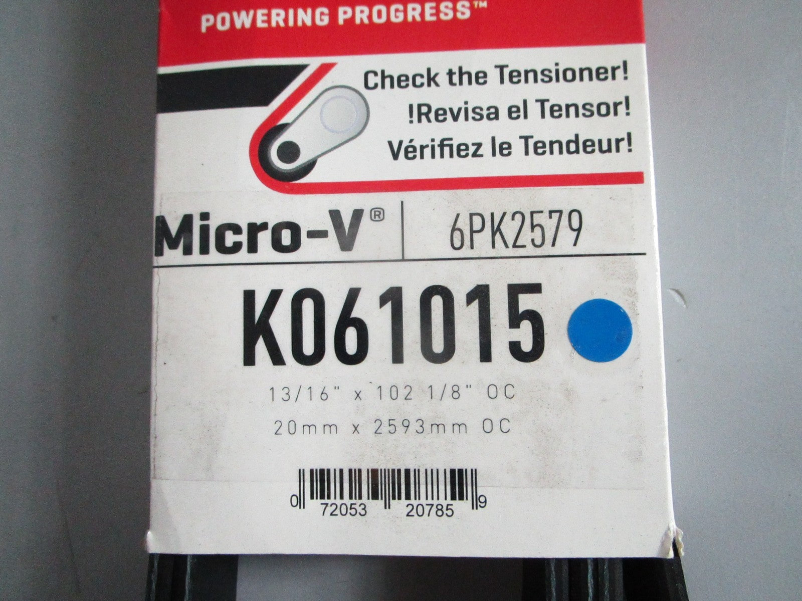 NEW K061015 Gates Micro-V Serpentine Belt 0820