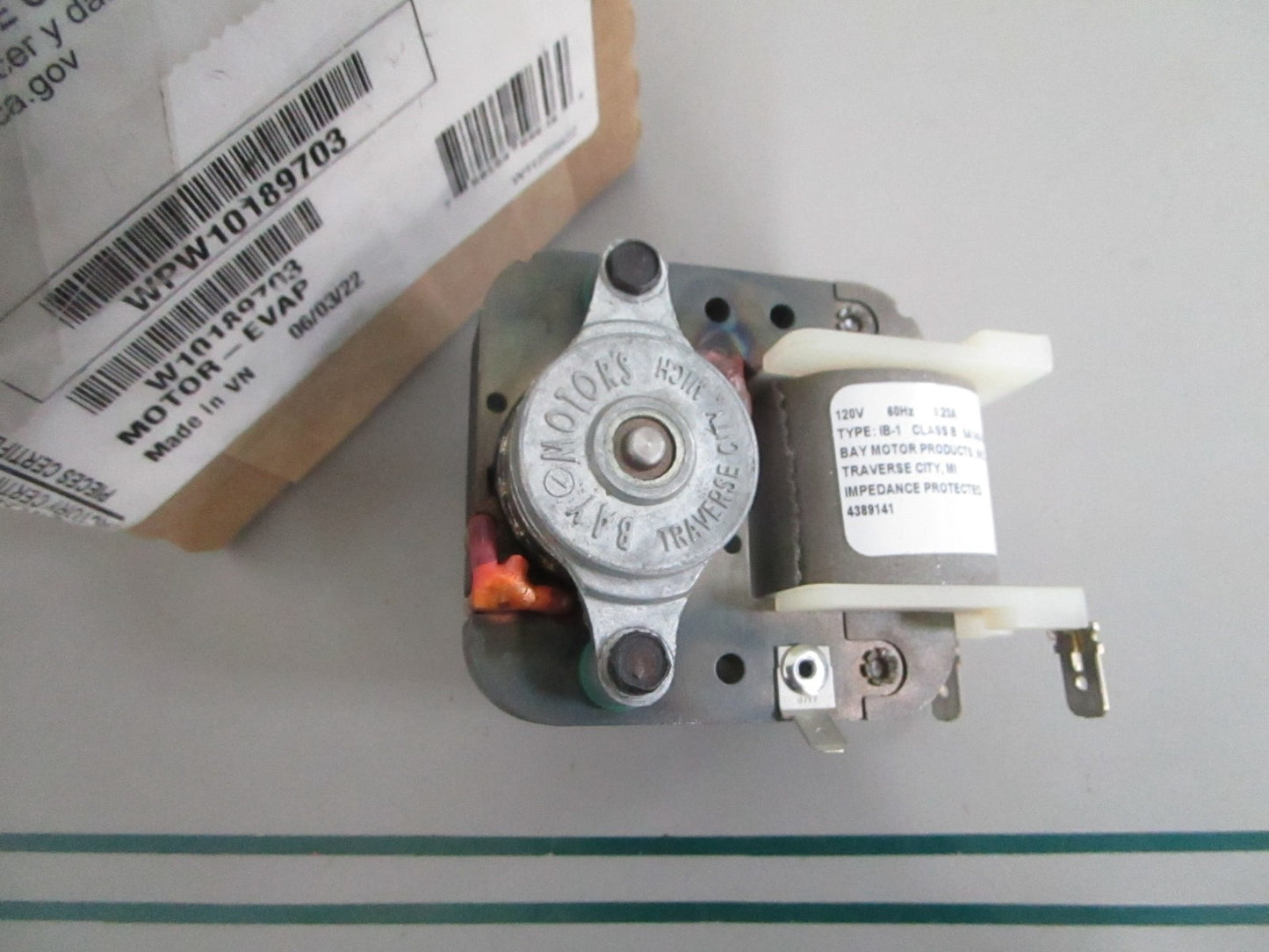 NEW OEM WPW10189703 W10189703 Whirlpool Evaporator Motor 0820