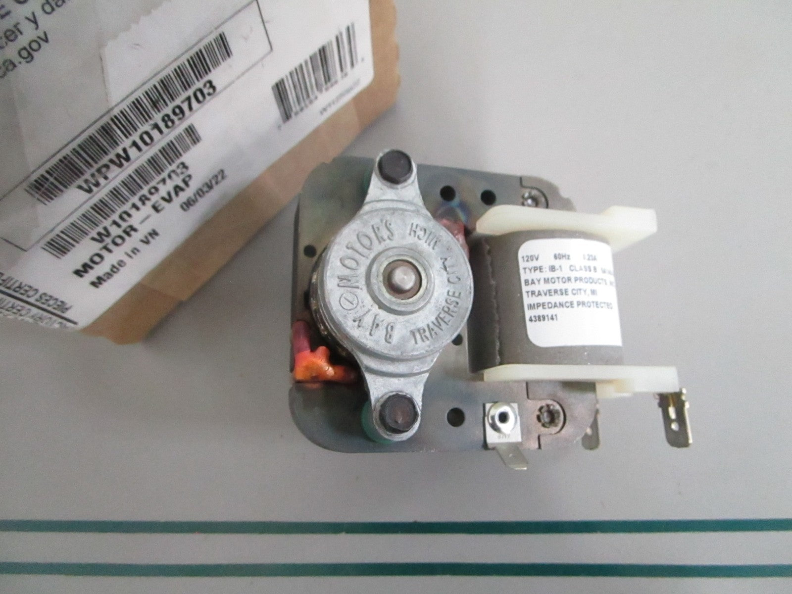 NEW OEM WPW10189703 W10189703 Whirlpool Evaporator Motor 0820