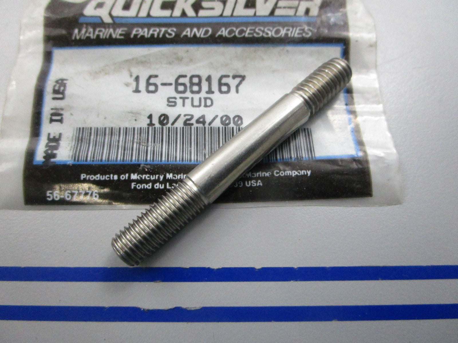 NEW OEM 16-68167 Mercury Quicksilver Stud 0810