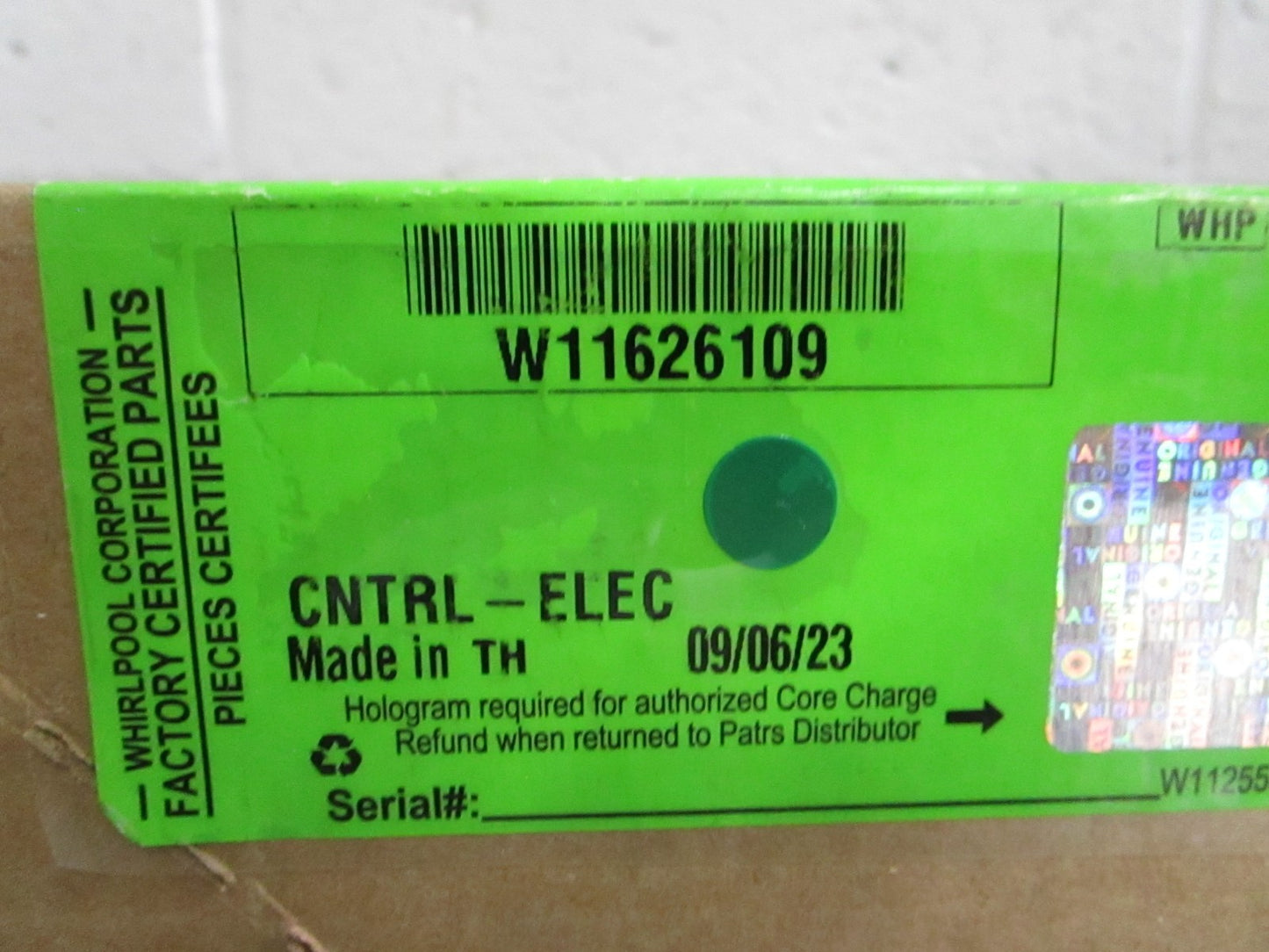 Whirlpool NEW OEM Refrigerator Electronic Control Board W11626109 NOS 0820