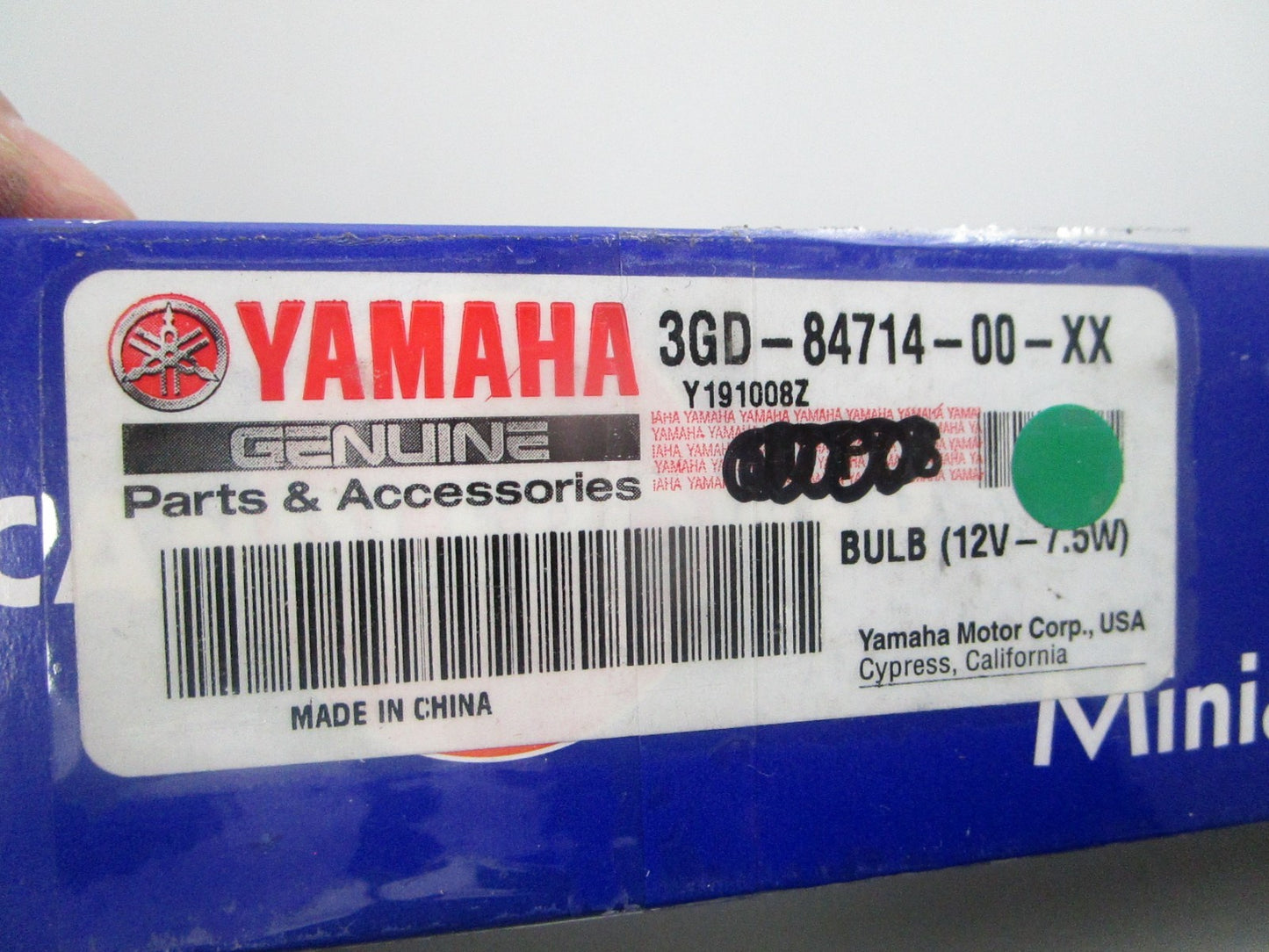 NEW OEM (LOT OF 5) 3GD-84714-00-XX Yamaha 12V 7.5W Bulb 0810