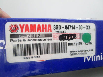 NEW OEM (LOT OF 5) 3GD-84714-00-XX Yamaha 12V 7.5W Bulb 0810