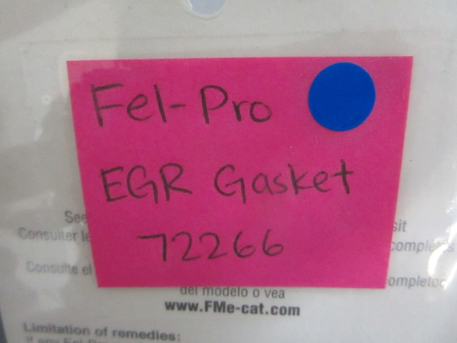 *NEW OEM* 0820 Fel-Pro EGR Gasket 72266