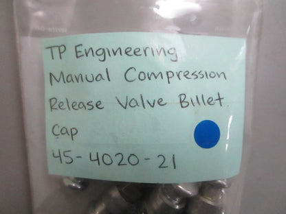 *NEW* 0820 TP Engineering Manual Compression Release Valve Billet Cap 45-4020-21