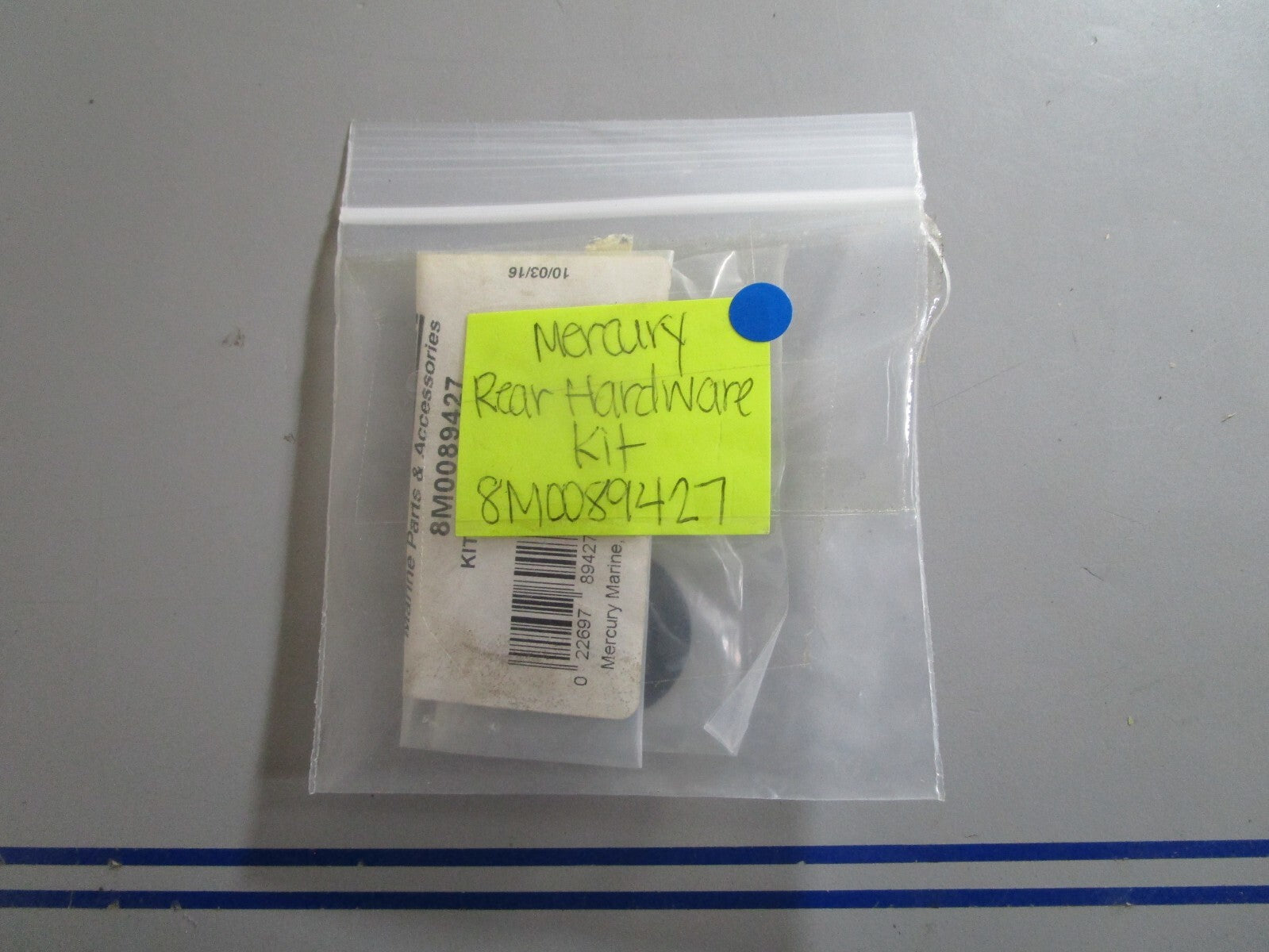 *NEW OEM* 0810 Mercury Quicksilver Rear Hardware Kit 8M0089427