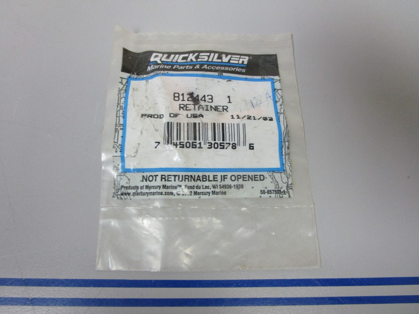 *NEW OEM* 0720 Mercury Quicksilver Retainer 8124431
