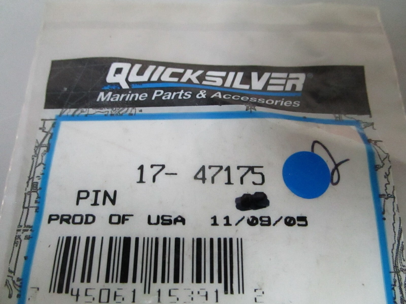 *NEW OEM* (LOT OF 2) 0810 Mercury Quicksilver Pin 17-47175