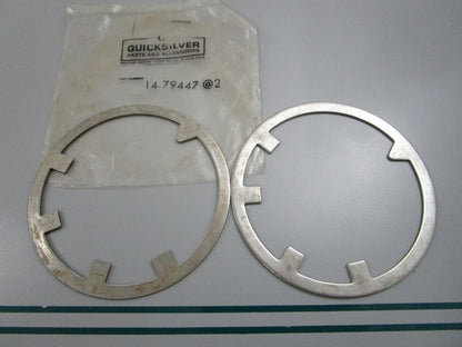 NEW OEM (LOT OF 2) 14-79447 Mercury Quicksilver Tab Washer 0810