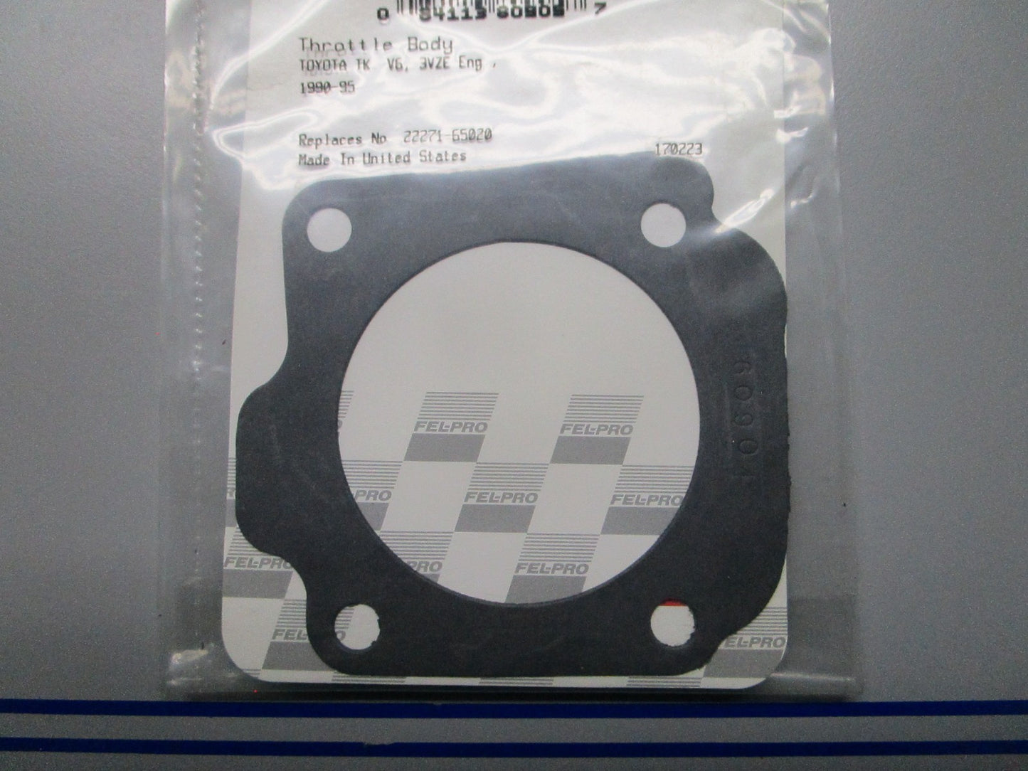 *NEW* 0810 Fel-Pro Throttle Body Gasket 60904 Replaces: 22271-65020