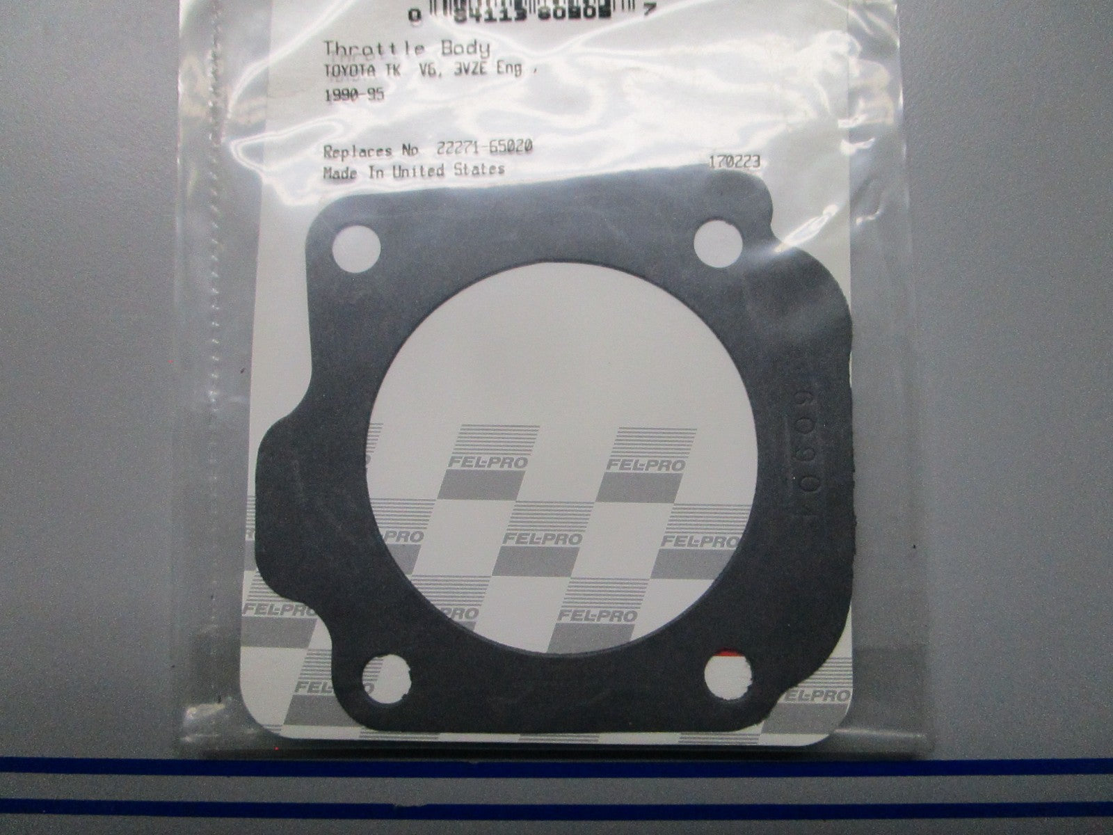 *NEW* 0810 Fel-Pro Throttle Body Gasket 60904 Replaces: 22271-65020