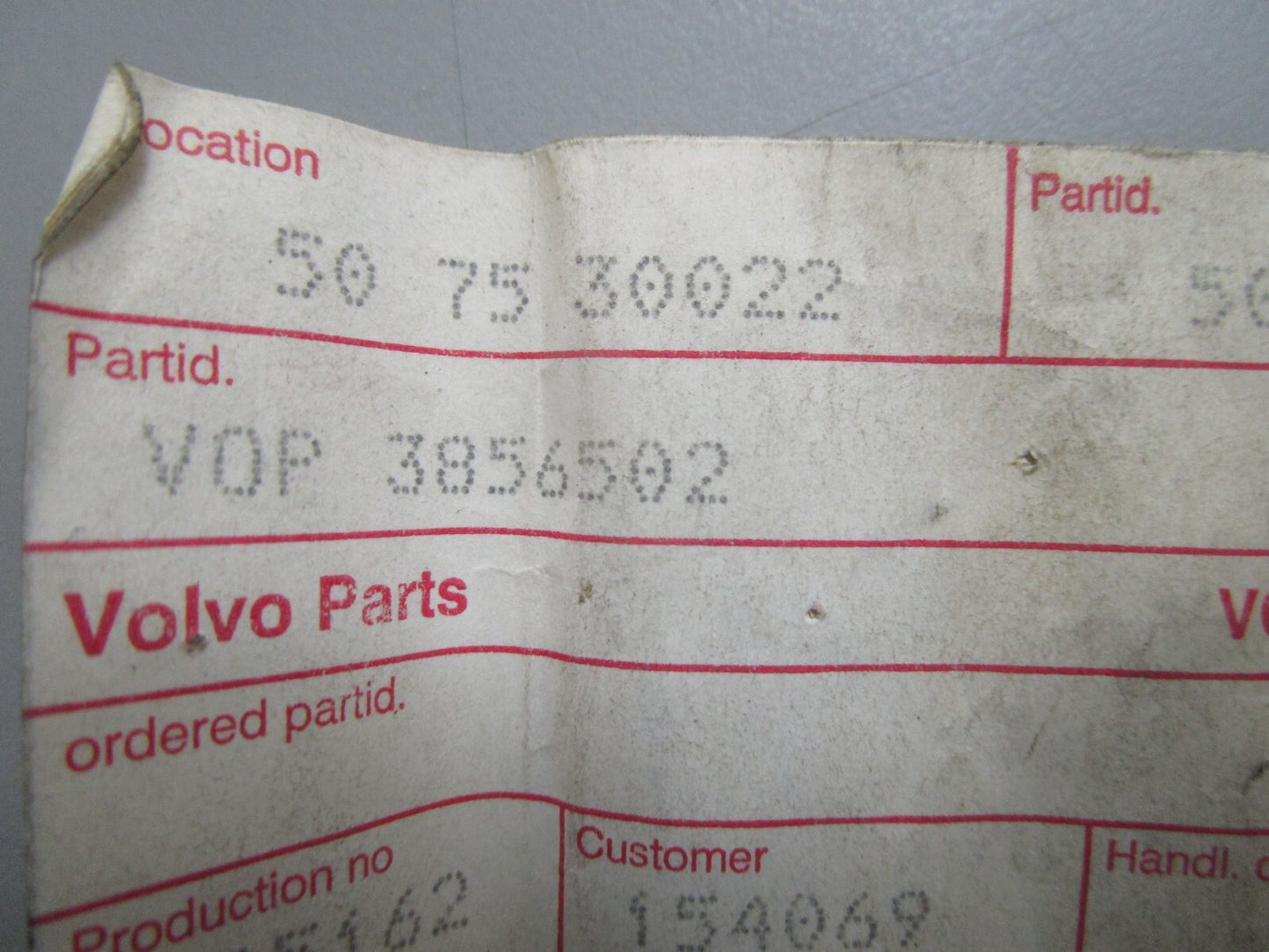 *NEW OEM* 0820 Volvo Penta Shift Shoe 3856502