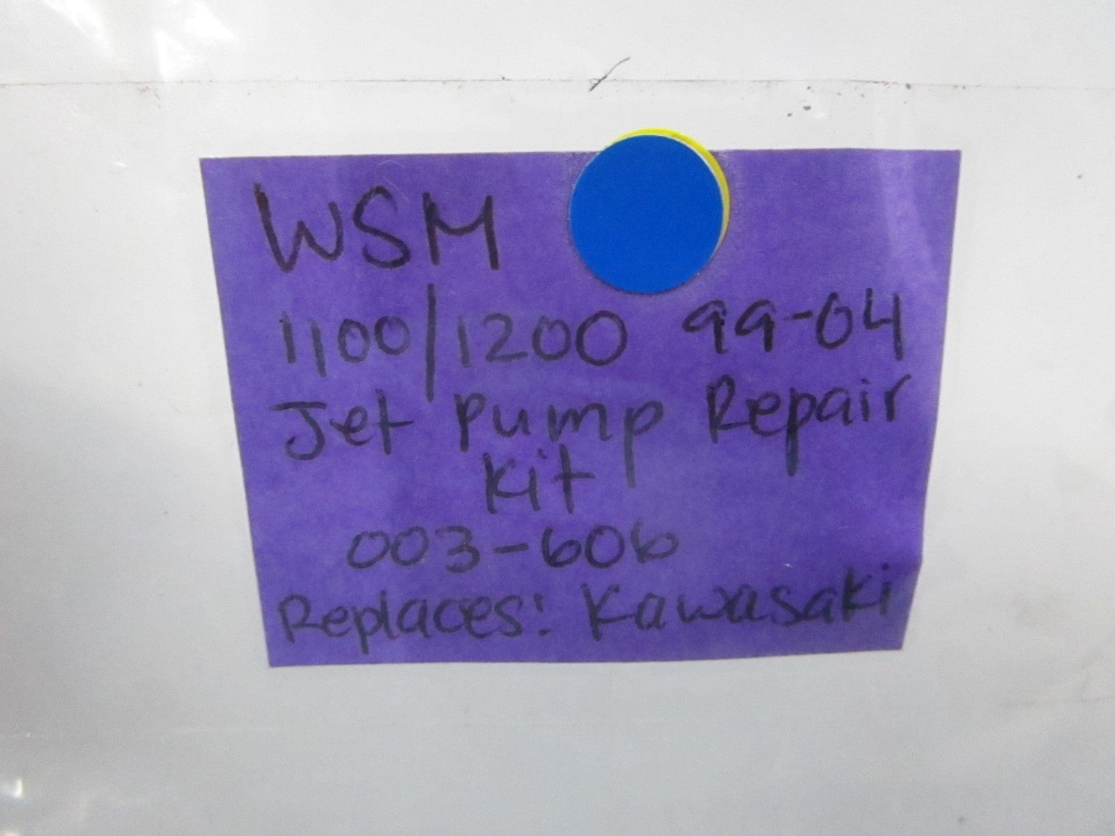 NEW 003-606 Fits: Kawasaki 1999-2002 Ultra 150 1200 WSM Jet Pump Repair Kit 0720